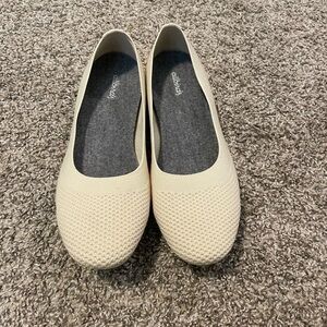Allbirds Tree Breezers cream Women’s 10.5 Knit Ballet Flats Round Toe Shoes